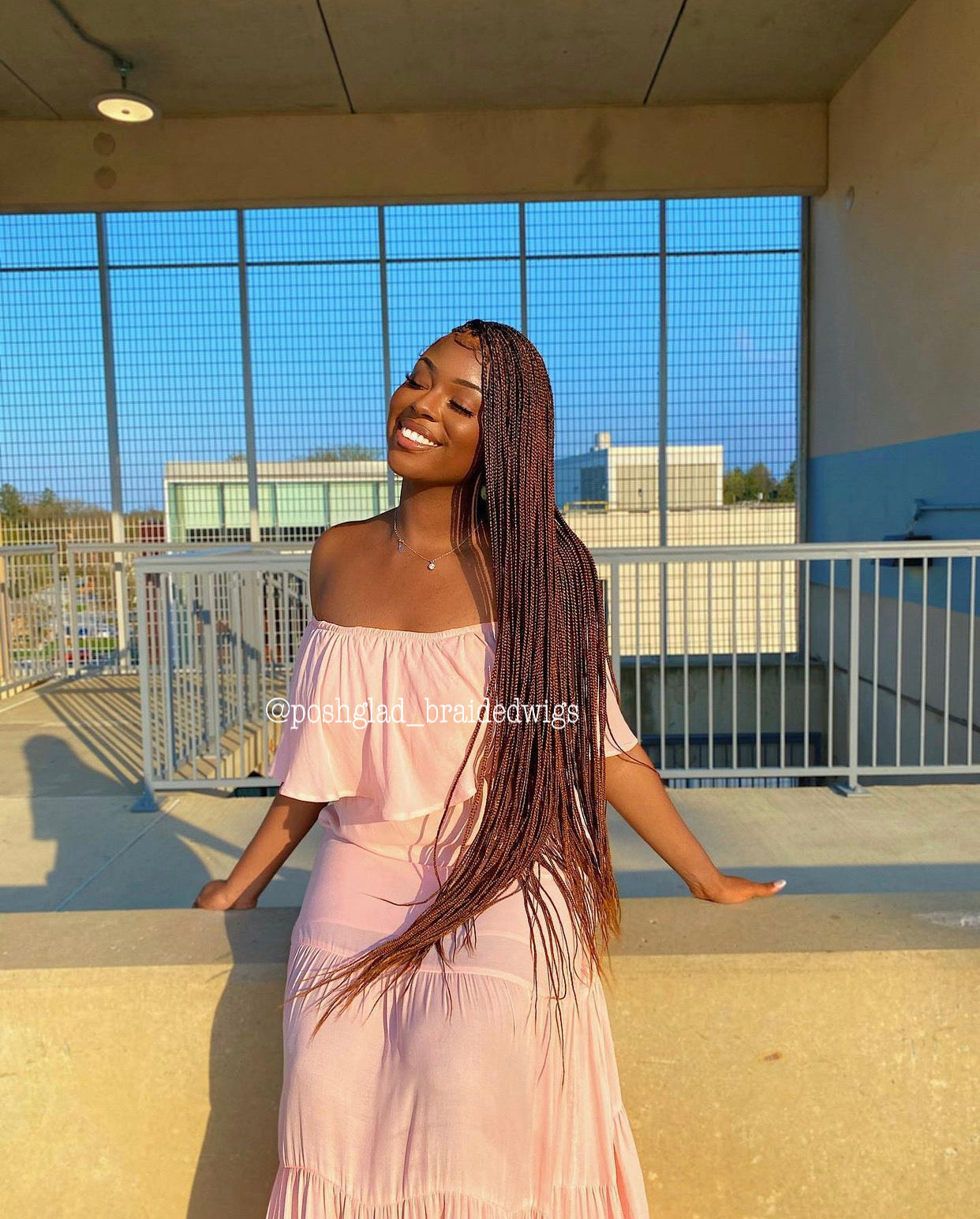 Beyoncé Knotless Braid Wig (Ready To Ship) Full Lace, Glueless