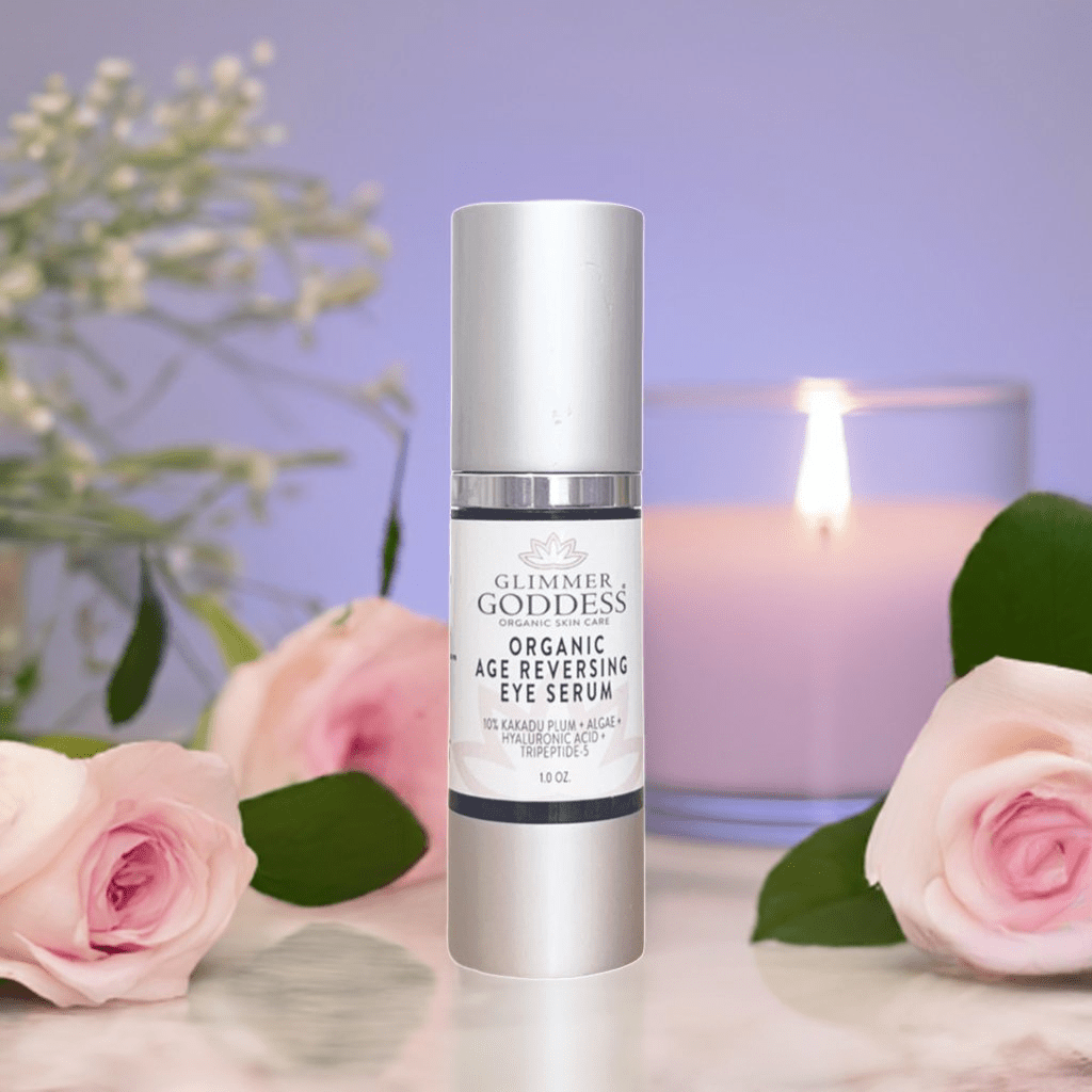 Organic Eye Serum with Vitamin C & Blue Algae by Glimmer Goddess
